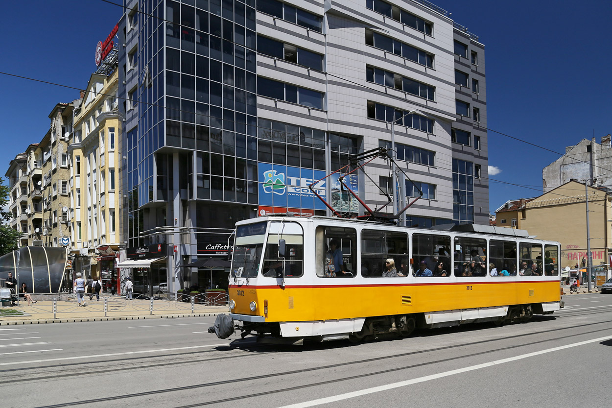 Szófia, Tatra T6A2B — 3012