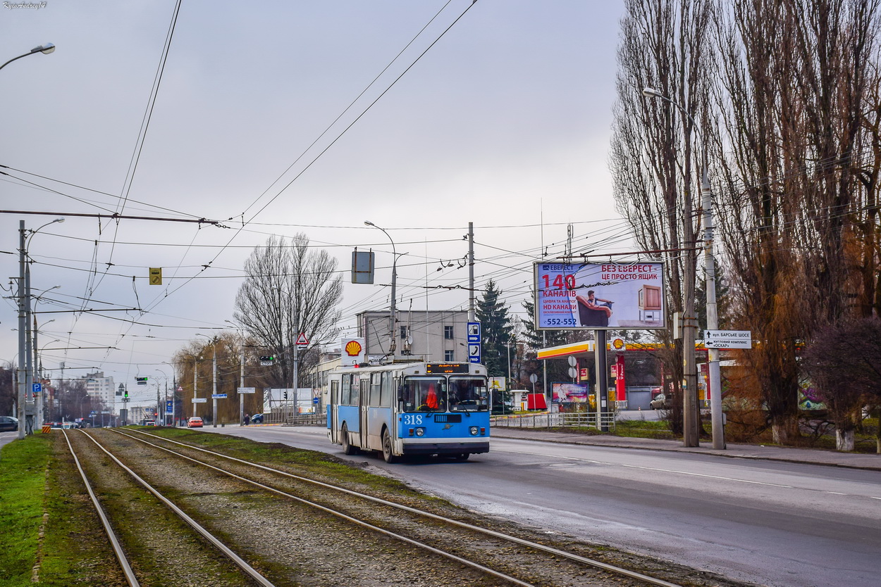 Vinniția, ZiU-682G [G00] Nr. 318; Vinniția — Tramway Lines and Infrastructure