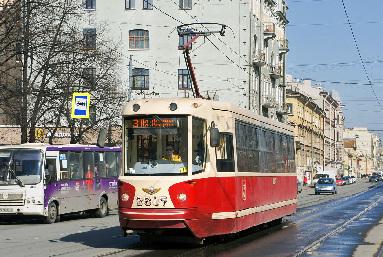 Санкт-Петербург, ЛМ-68М2 (мод. СПб ГЭТ) № 3607