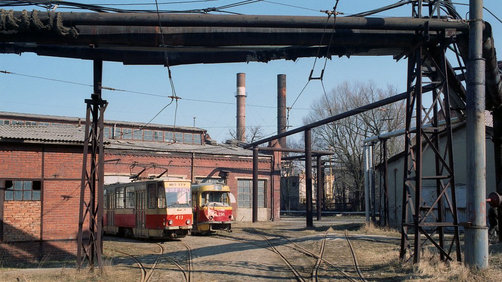Калининград, Tatra KT4SU № 413; Калининград, Tatra T4SU № 206