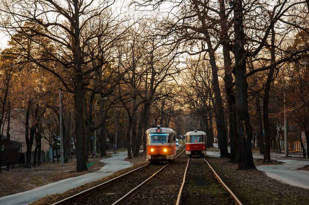 Kiev — Tramway lines: Podilske depot network — north
