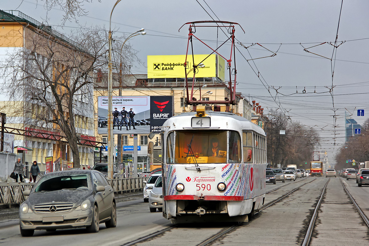 Екатеринбург, Tatra T3SU № 590