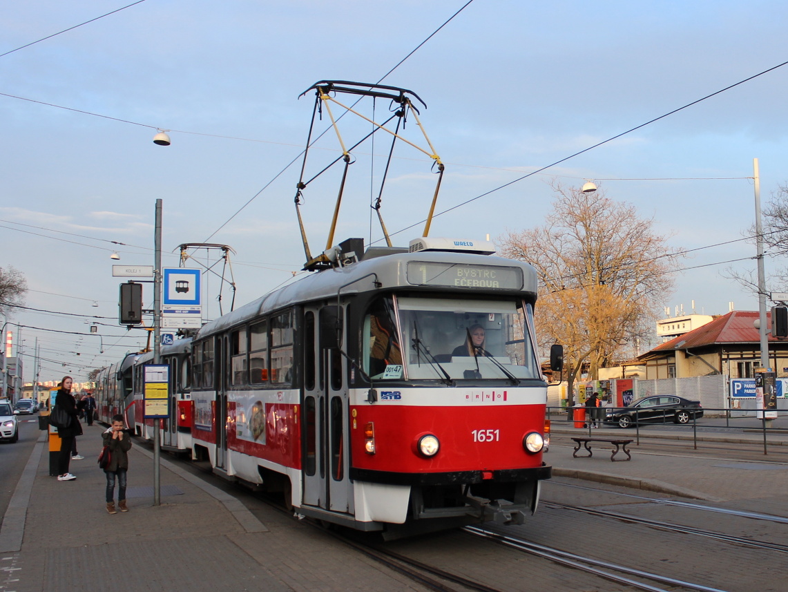 Брно, Tatra T3G № 1651