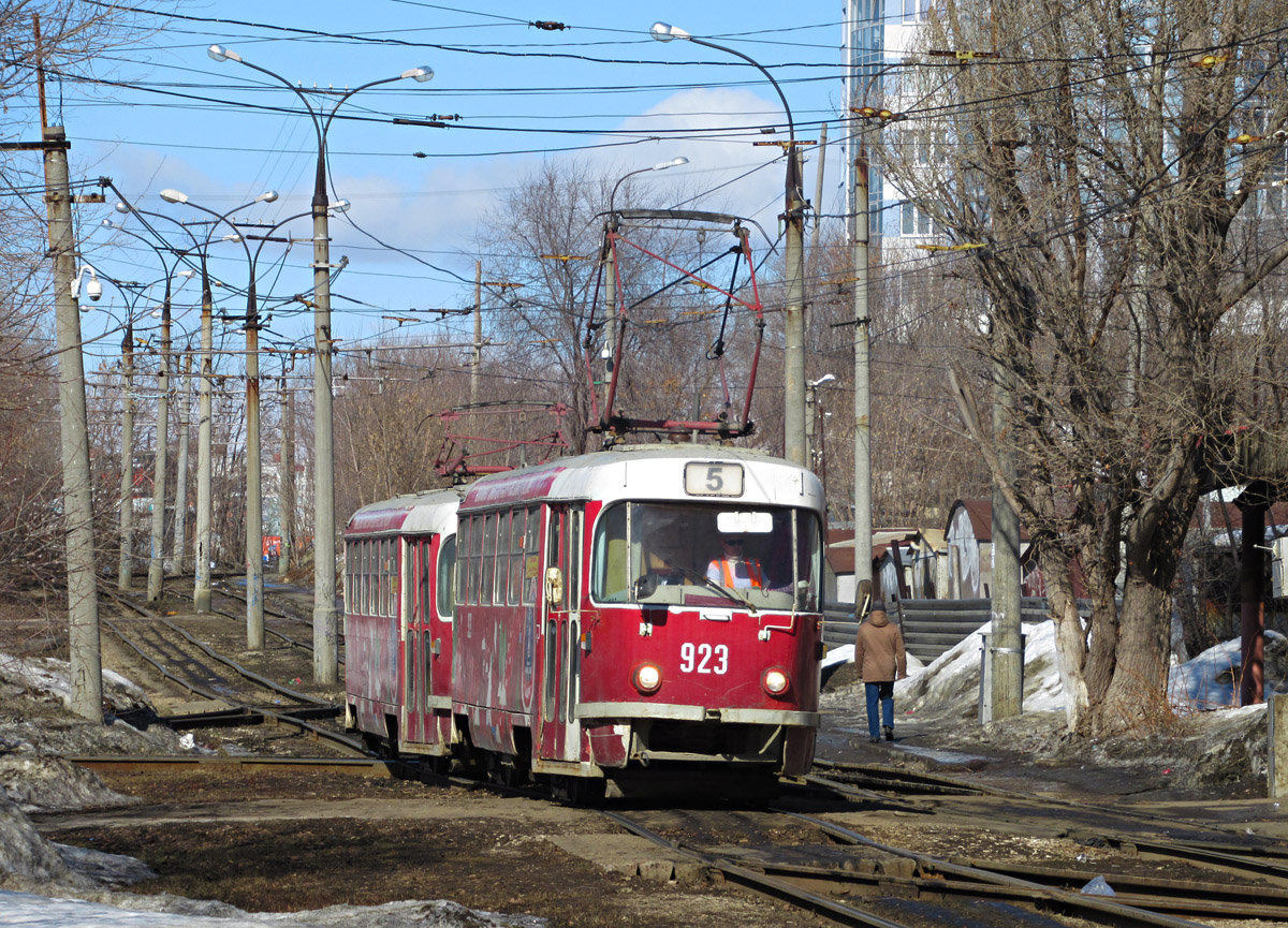 Самара, Tatra T3SU (двухдверная) № 923