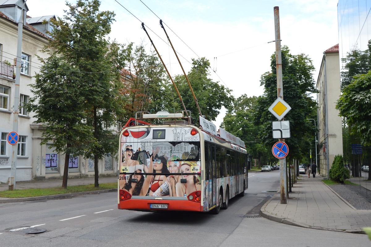 Вильнюс, Solaris Trollino II 15 AC № 2687