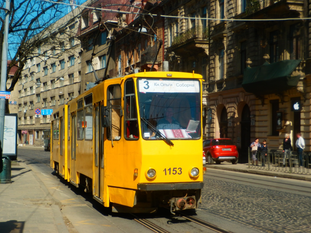 Львов, Tatra KT4D № 1153 Львов, Tatra KT4D № 1153