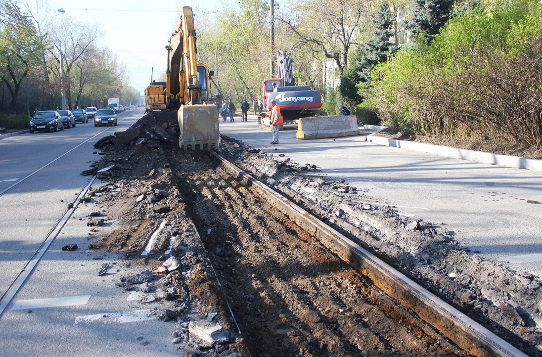 阿拉木圖 — Liquidated tram lines