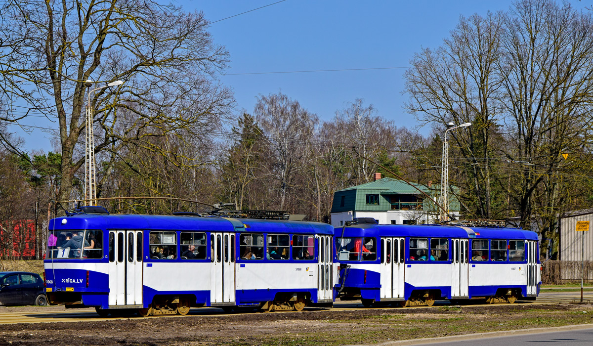 Рига, Tatra T3A № 51068; Рига, Tatra T3A № 51057