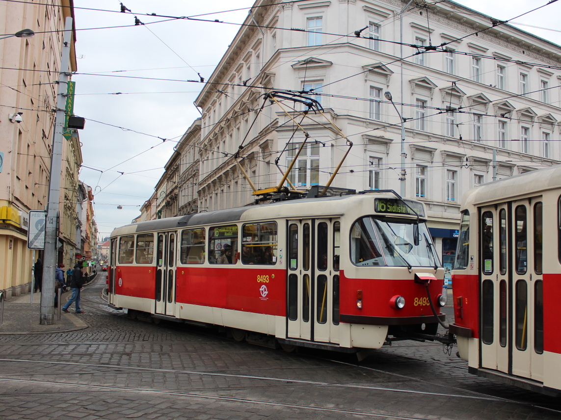 Прага, Tatra T3R.P № 8493