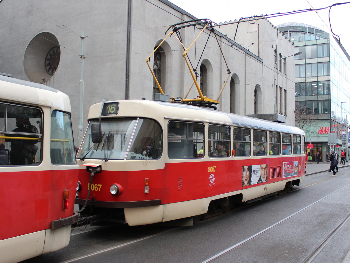 Прага, Tatra T3M2-DVC № 8067