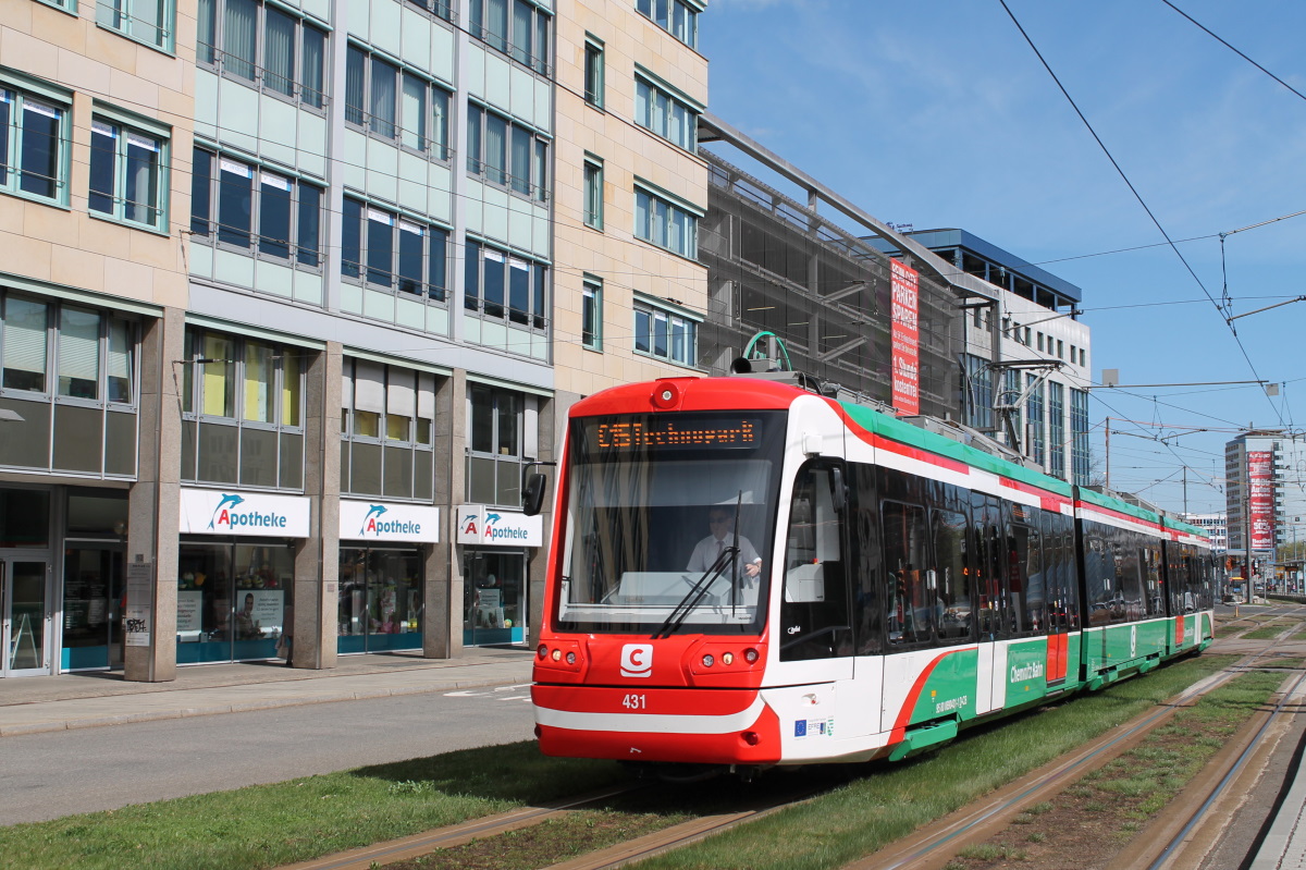 Хемниц, Vossloh Citylink № 431; Хемниц — Трамвайно-железнодорожная система «Хемницер Модель»