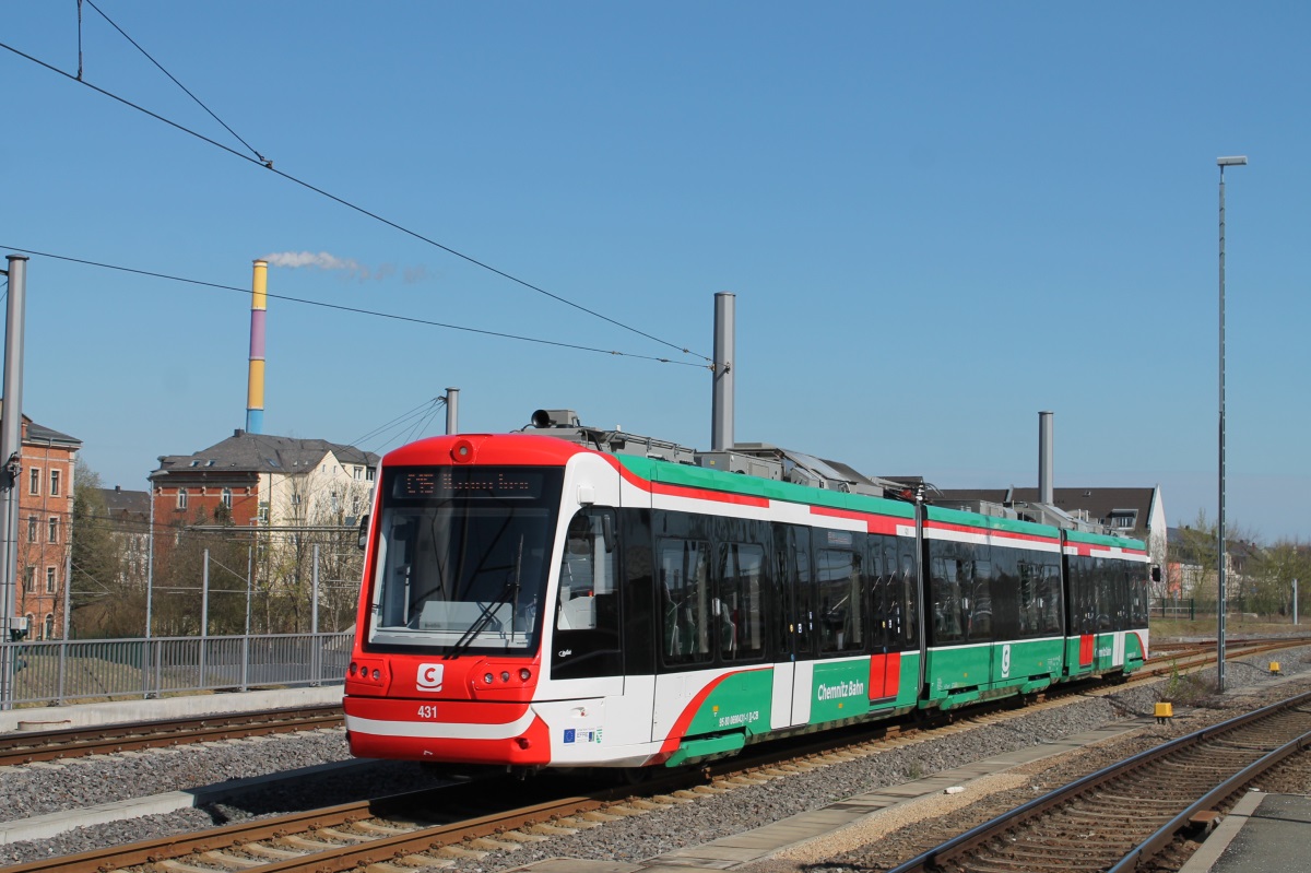 Хемниц, Vossloh Citylink № 431; Хемниц — Трамвайно-железнодорожная система «Хемницер Модель»