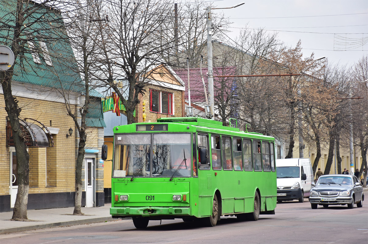 Житомир, Škoda 14Tr02/6 № 091