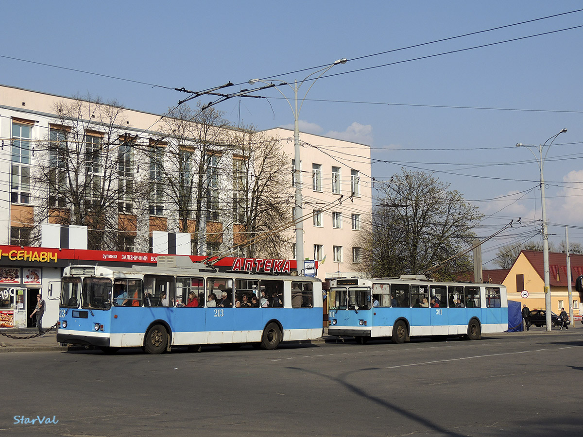 Винница, ЗиУ-682Г-016 (012) № 213; Винница, ЗиУ-682В-013 [В0В] № 301