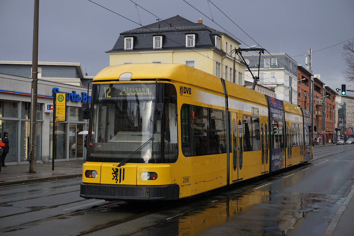 Дрезден, SachsenTram NGT 6 DD ZR № 2590
