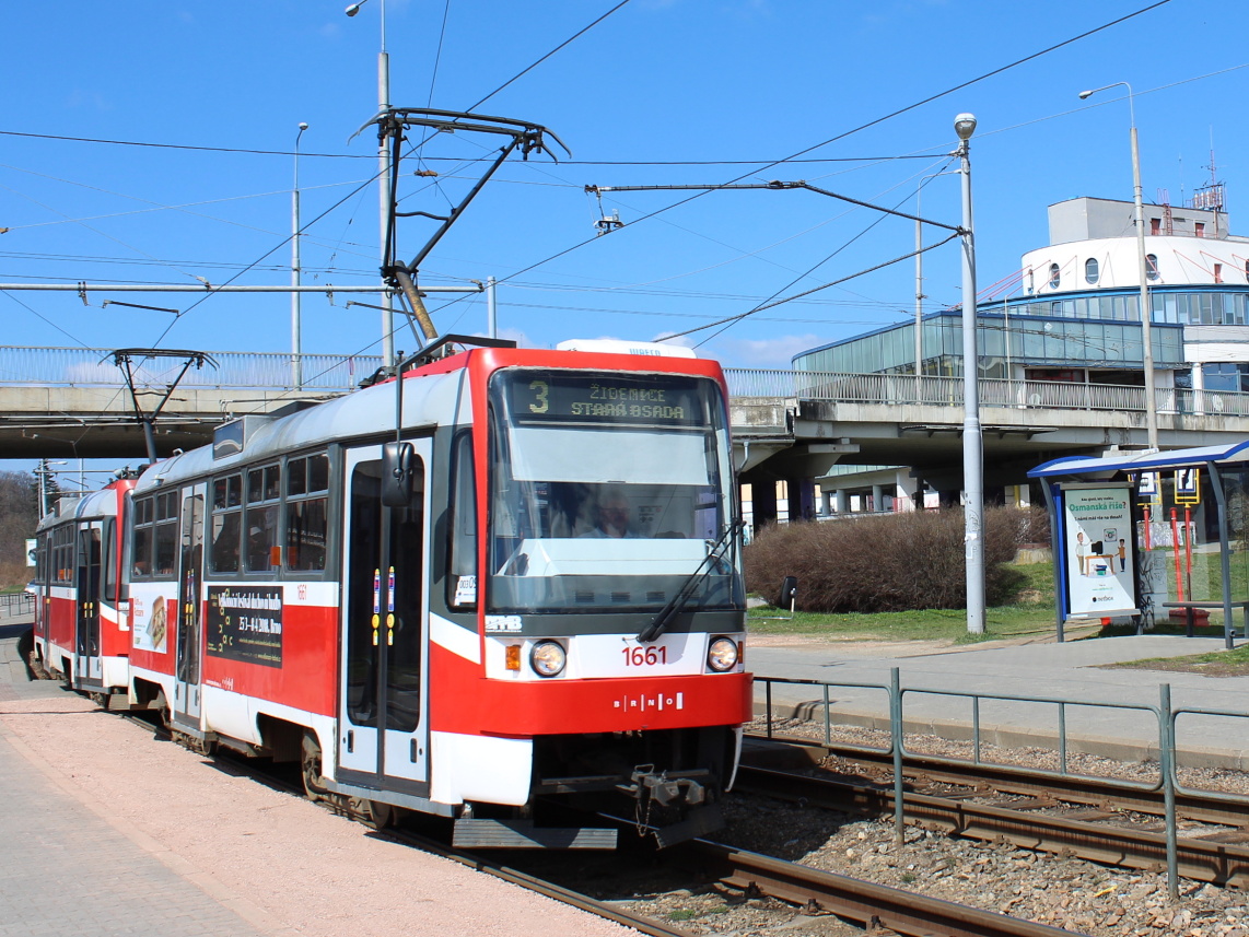 Брно, Tatra T3R (1995) № 1661