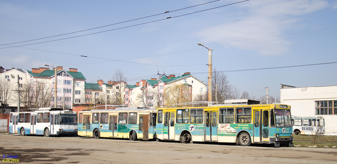 Ивано-Франковск, ЮМЗ Т2 № 168; Ивано-Франковск, Škoda 14Tr02 № 118; Ивано-Франковск, ЮМЗ Т2 № 157; Ивано-Франковск — Троллейбусное депо Ивано-Франковск, ЮМЗ Т2 № 168; Ивано-Франковск, Škoda 14Tr02 № 118; Ивано-Франковск, ЮМЗ Т2 № 157; Ивано-Франковск — Троллейбусное депо