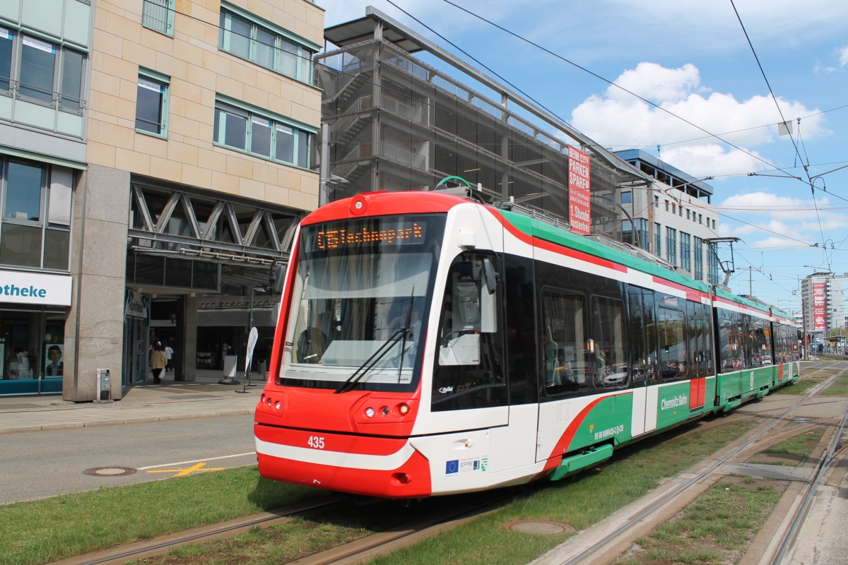 Chemnitz, Vossloh Citylink № 435; Chemnitz — Tram-railway system "Chemnitzer Modell" • Straßenbahn-Eisenbahnkonzept "Chemnitzer Modell"