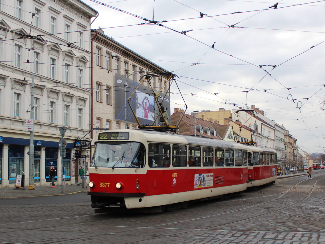 Прага, Tatra T3R.P № 8377