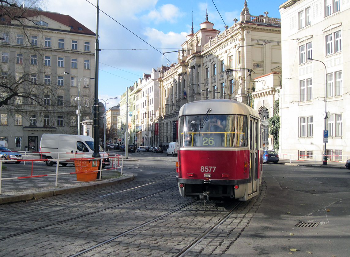 Прага, Tatra T3R.P № 8577