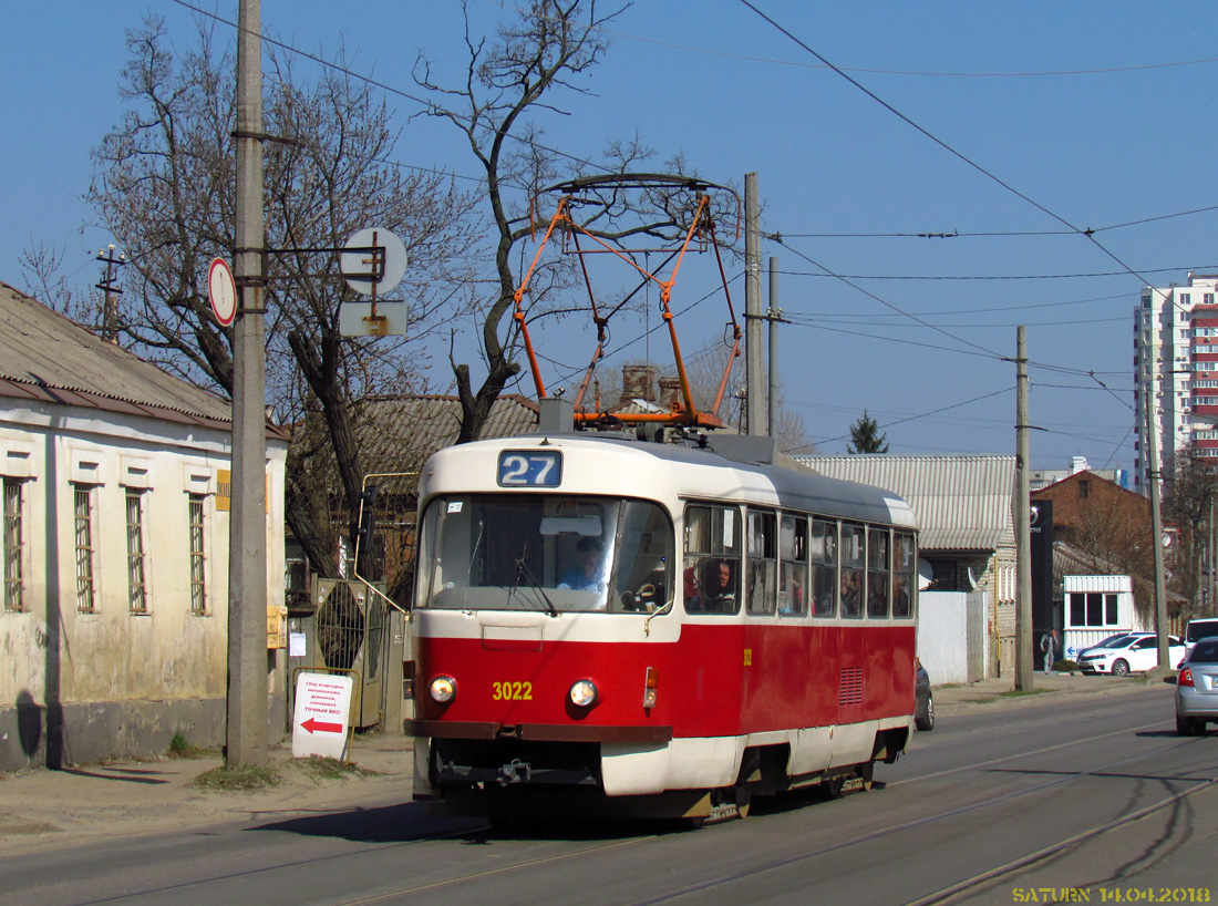Харьков, Tatra T3SUCS № 3022