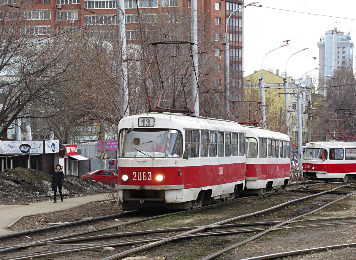 Самара, Tatra T3SU (двухдверная) № 2063; Самара — Конечные станции и кольца (трамвай)