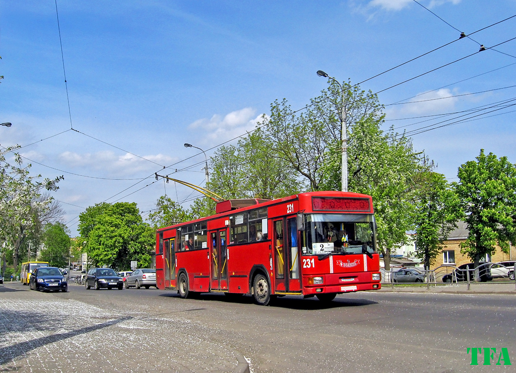 Луцк, MPK/Jelcz 120MT № 231 Луцк, MPK/Jelcz 120MT № 231