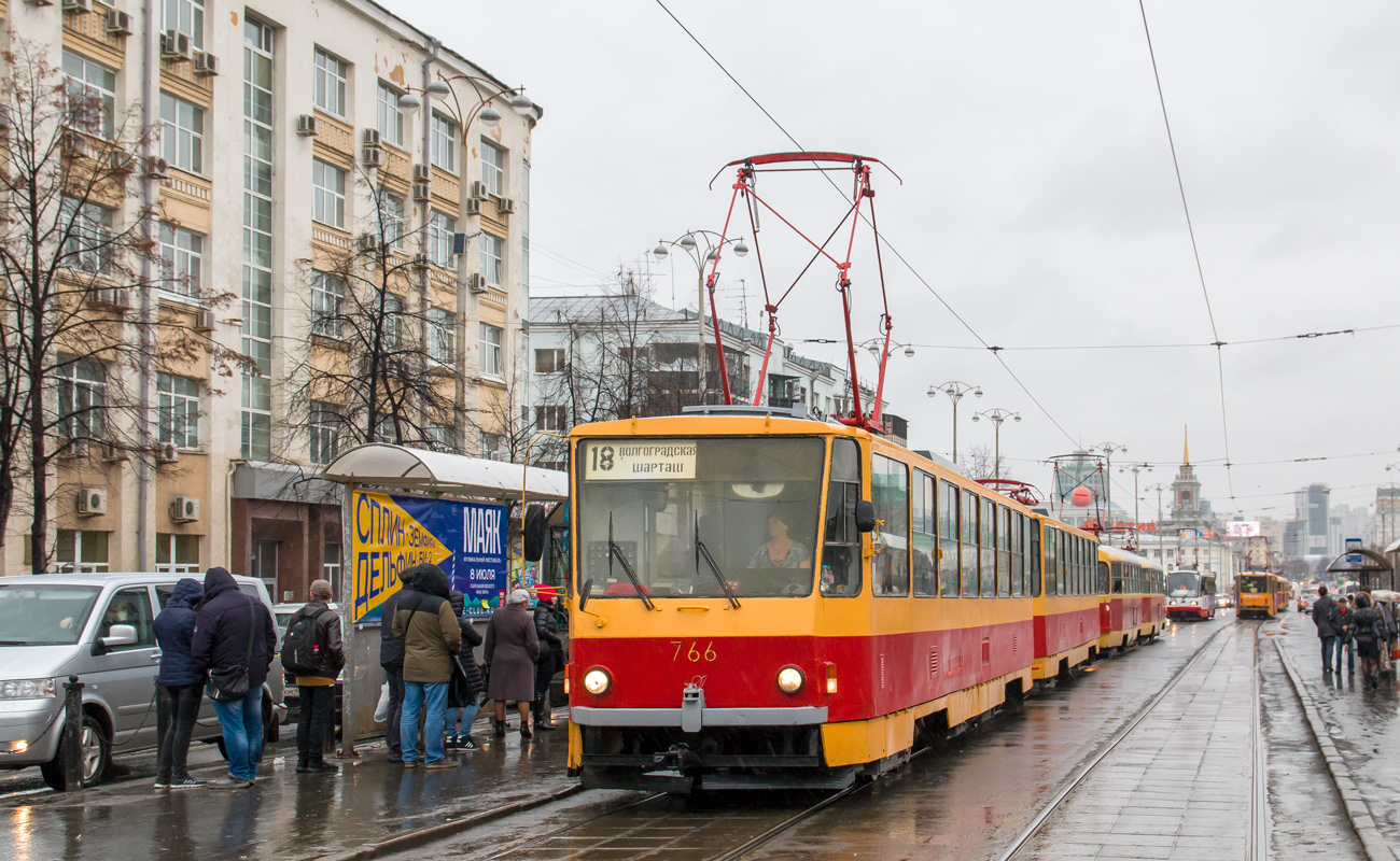 Екатеринбург, Tatra T6B5SU № 766