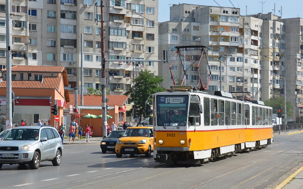 София, Tatra T6A2B № 2022 София, Tatra T6A2B № 2022