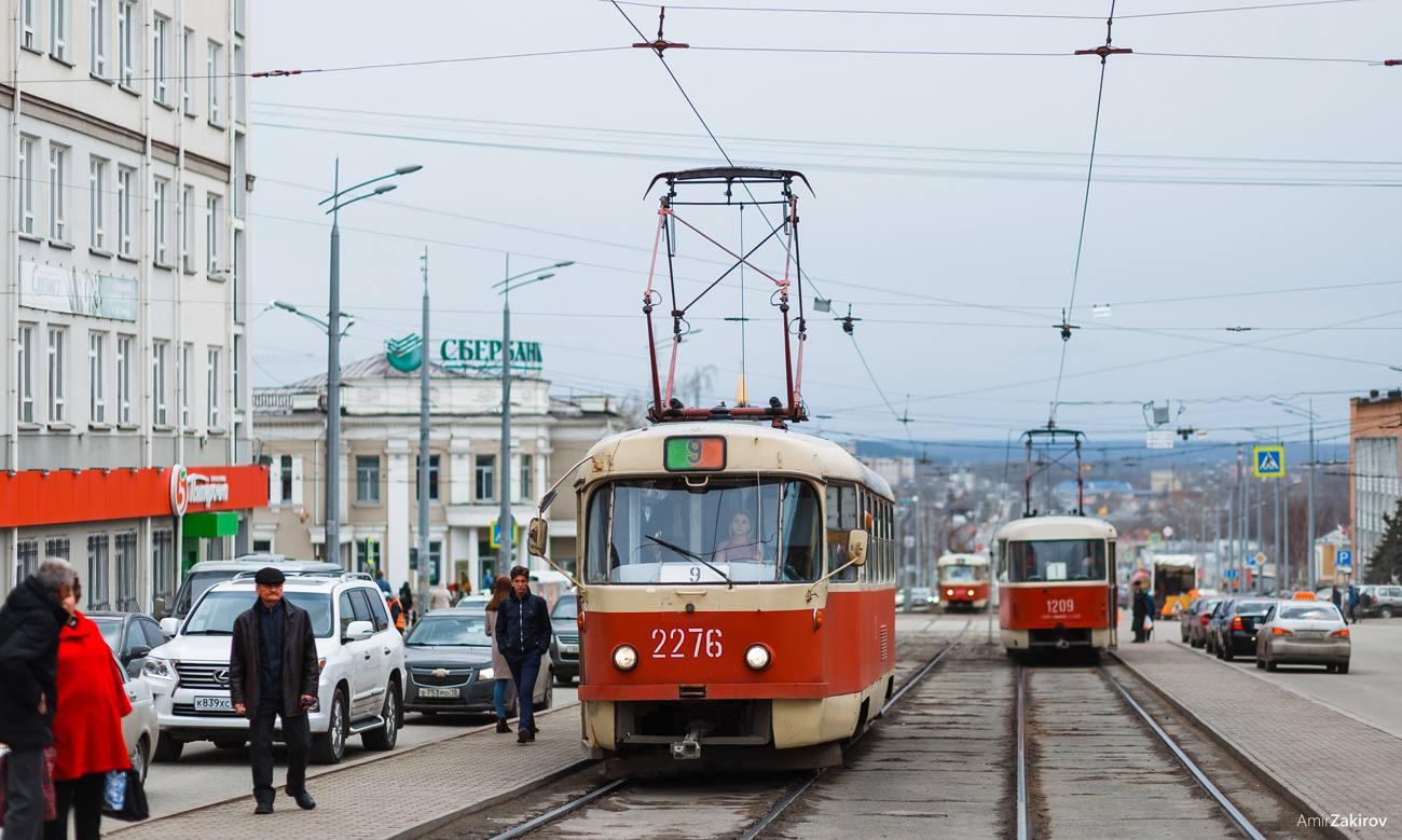 Ижевск, Tatra T3SU (двухдверная) № 2276