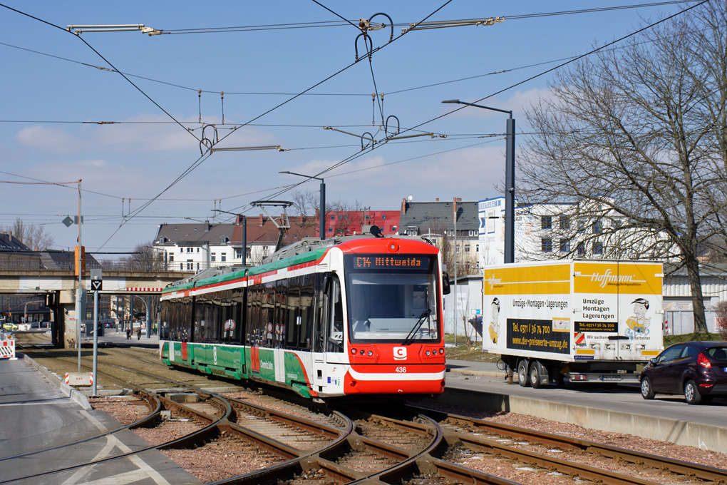 Chemnitz, Vossloh Citylink № 436; Chemnitz — Tram-railway system "Chemnitzer Modell" • Straßenbahn-Eisenbahnkonzept "Chemnitzer Modell" Chemnitz, Vossloh Citylink № 436; Chemnitz — Tram-railway system "Chemnitzer Modell" • Straßenbahn-Eisenbahnkonzept "Chemnitzer Modell"