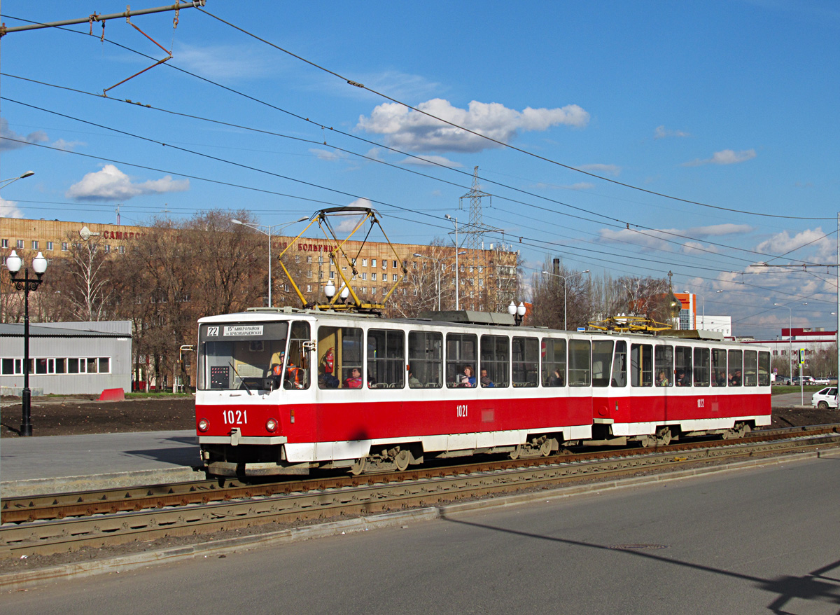 Самара, Tatra T6B5SU № 1021