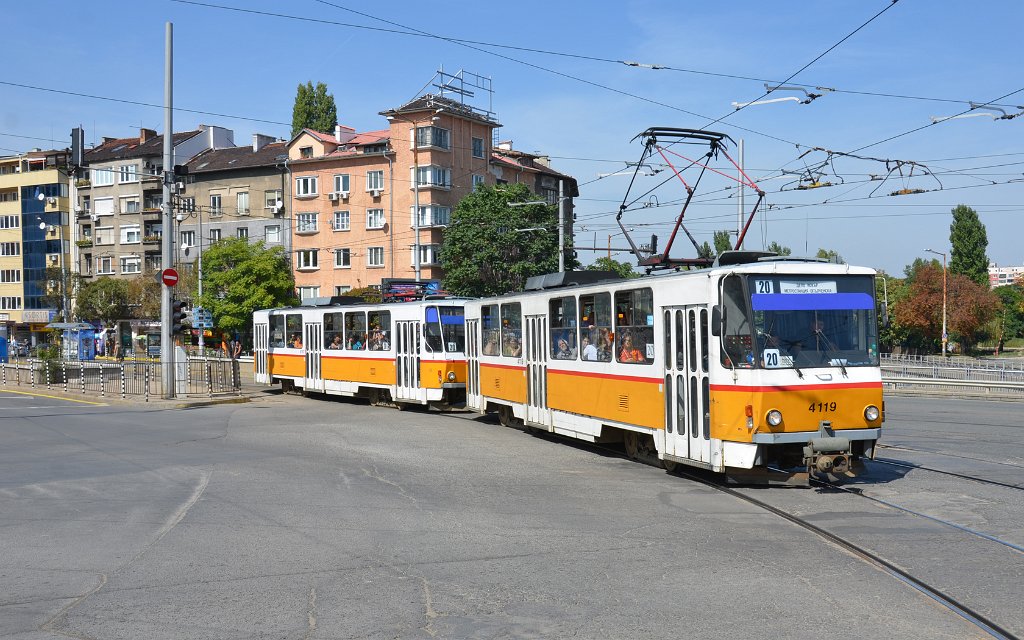 Sofia, Tatra T6B5B # 4119