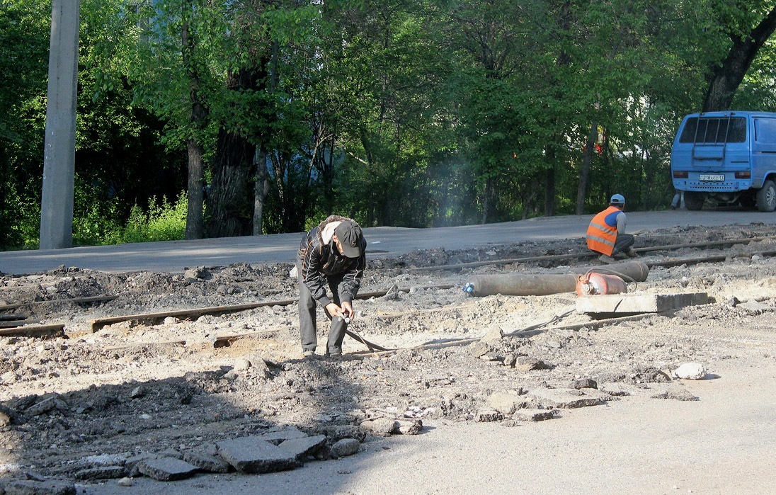 阿拉木圖 — Liquidated tram lines