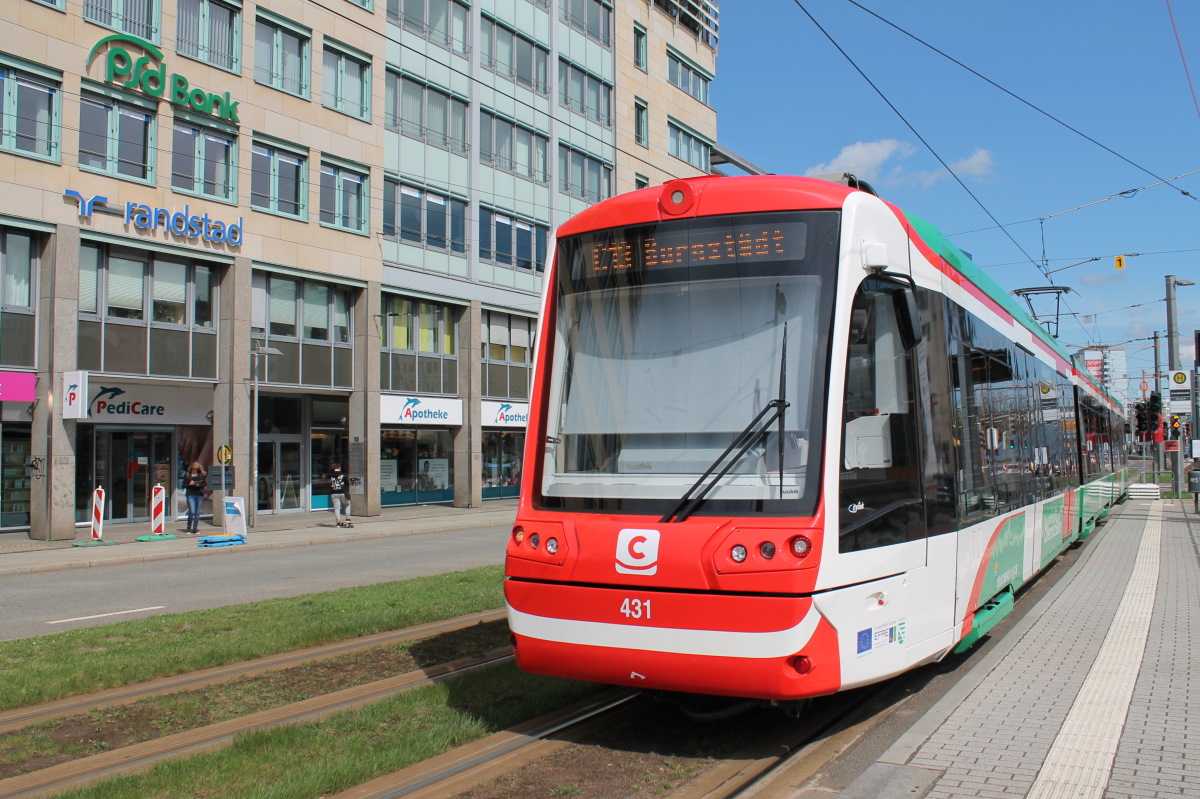 Хемниц, Vossloh Citylink № 431; Хемниц — Трамвайно-железнодорожная система «Хемницер Модель»