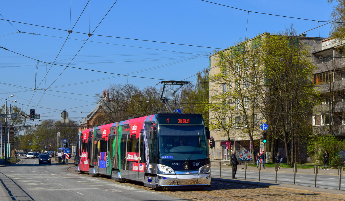 Рига, Škoda 15T ForCity Alfa Riga № 57093