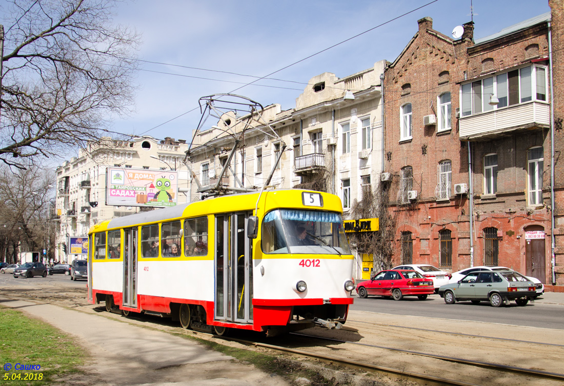 Одесса, Tatra T3R.P № 4012