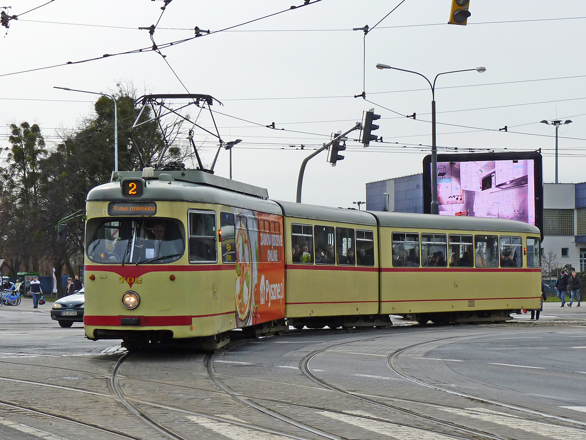 Познань, Duewag GT8 № 702