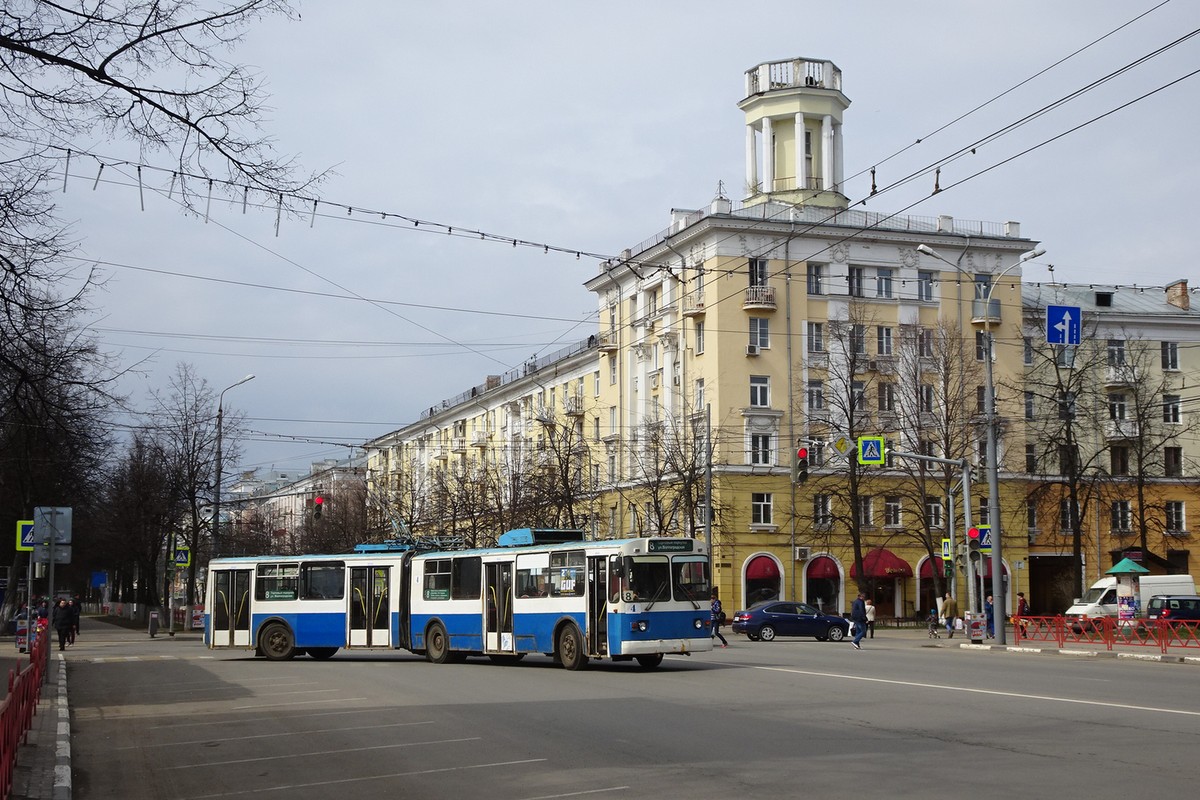 Ярославль, Тролза-62052.02 [62052В] № 4; Ярославль — 01.05.2018 Троллейбусные заграждения на период проведения Первомайских демонстраций