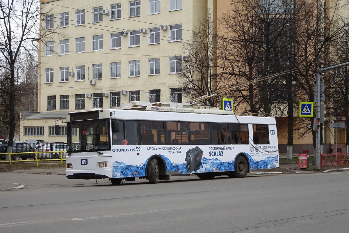 Ярославль, Тролза-5275.07 «Оптима» № 89; Ярославль — 01.05.2018 Троллейбусные заграждения на период проведения Первомайских демонстраций