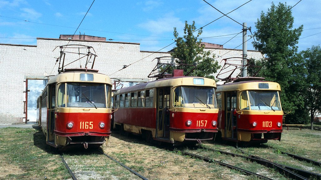 Самара, Tatra T3SU (двухдверная) № 1165; Самара — Исторические фотографии — Трамвай и Троллейбус (1992-2000)