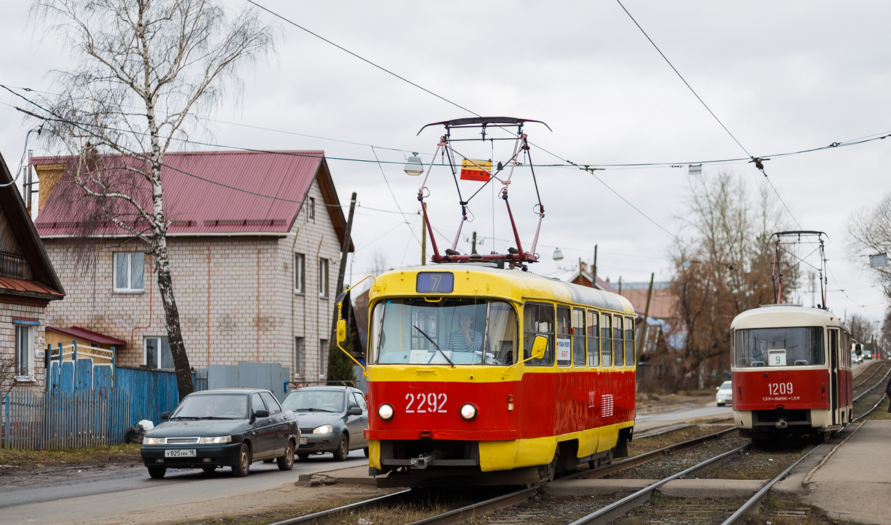 Ижевск, Tatra T3K № 2292; Ижевск, Tatra T3K № 1209