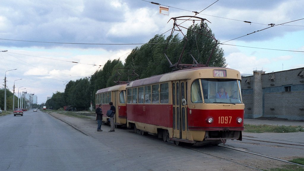 Самара, Tatra T3SU (двухдверная) № 1097; Самара — Исторические фотографии — Трамвай и Троллейбус (1992-2000)