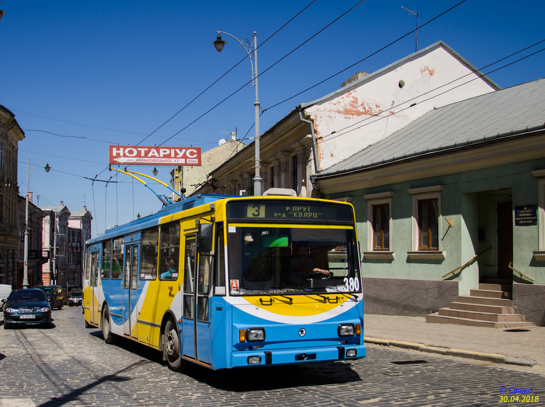 Cernăuți, Škoda 14Tr17/7M Nr. 380 Cernăuți, Škoda 14Tr17/7M Nr. 380