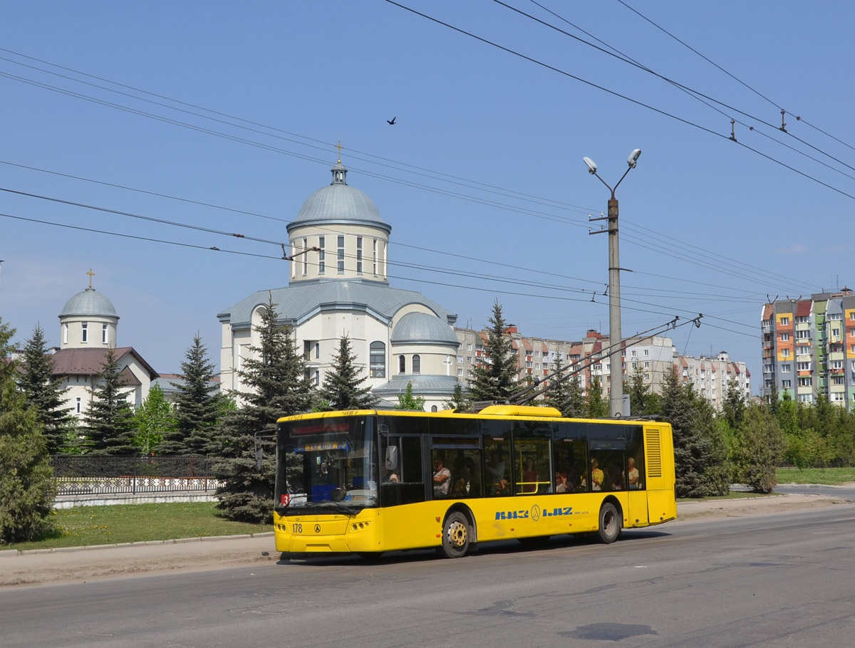 Ивано-Франковск, ЛАЗ E183D1 № 178