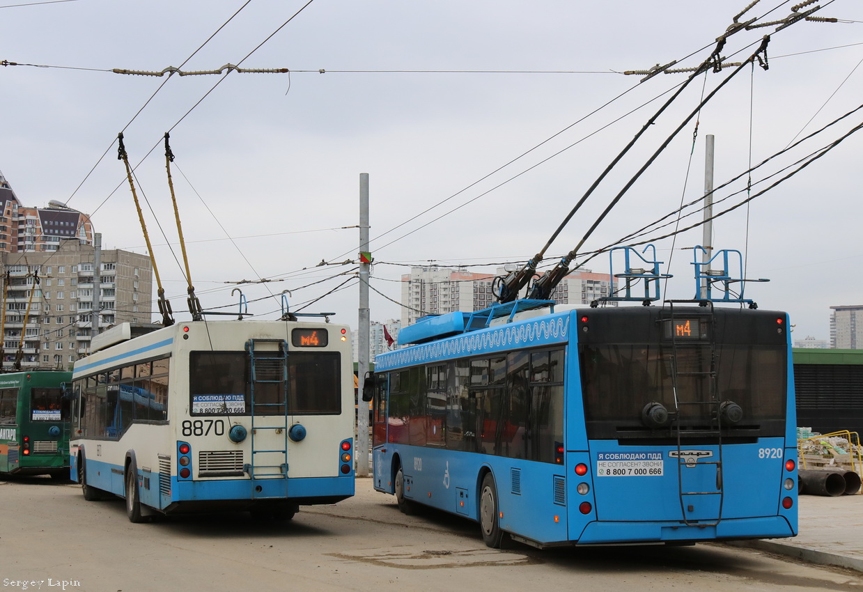 Moskva, SVARZ-MAZ-6275 Br. 8920; Moskva, SVARZ-MAZ-6235.00 Br. 8870