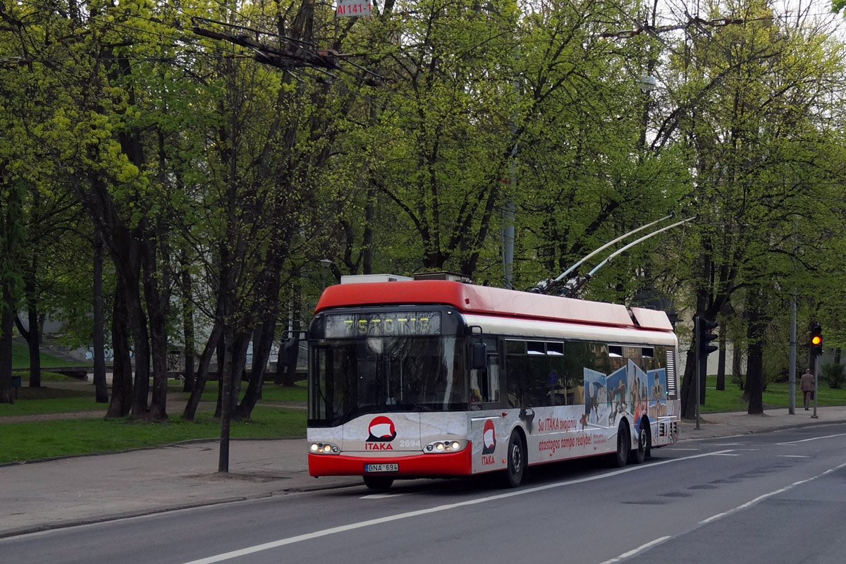 Вильнюс, Solaris Trollino II 15 AC № 2694