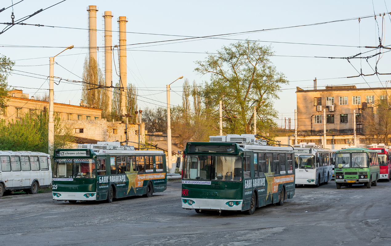 Воронеж, ЗиУ-682Г-016.04 № 329; Воронеж, ЗиУ-682Г-016.04 № 330