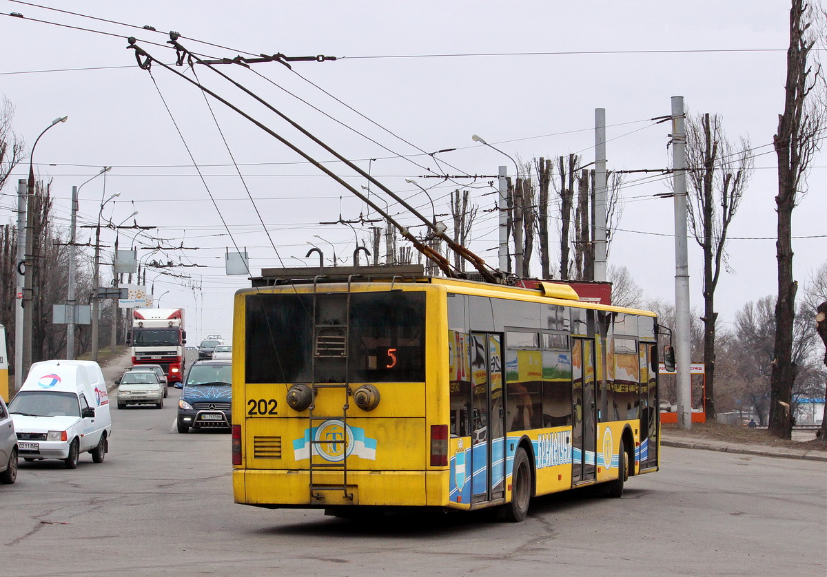 Кременчуг, ЛАЗ E183D1 № 202