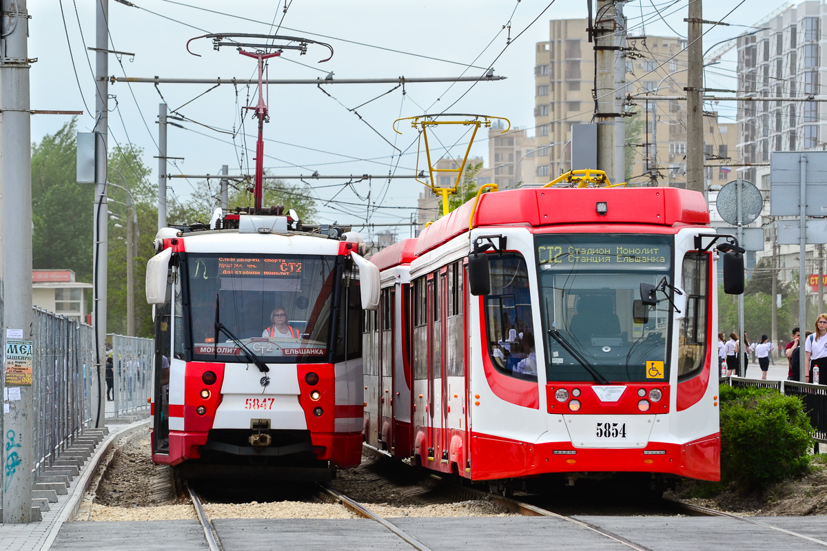 Волгоград, 71-154 (ЛВС-2009) № 5847; Волгоград, 71-623-03 № 5854